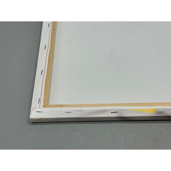 Set Of 3 Floral Canvas Wall Art Blue Yellow Flowers Butterflies rectangle READ - Picture 16 of 16